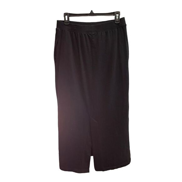 ZARA long black cotton pencil skirt - L - Picture 3 of 7